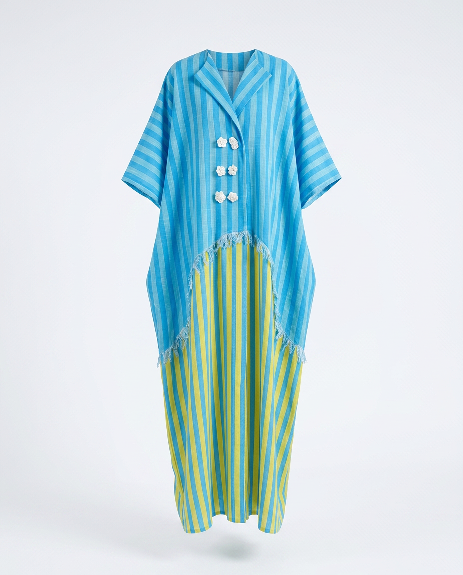 Cotton Blend Boho Maxi Dress