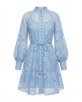 Floral Hollow A-Line Dress