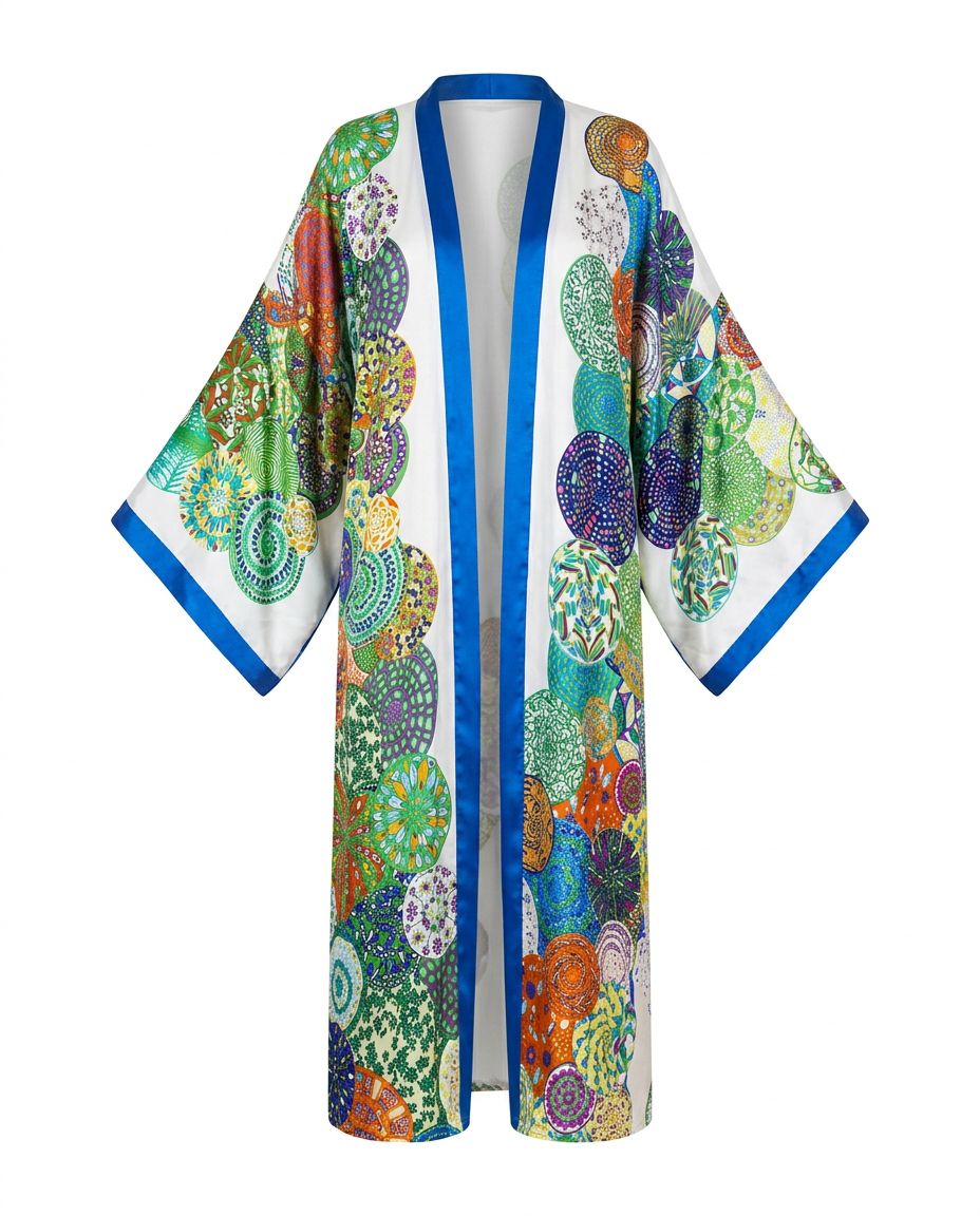 Silk Feel Boho Beach Kaftan