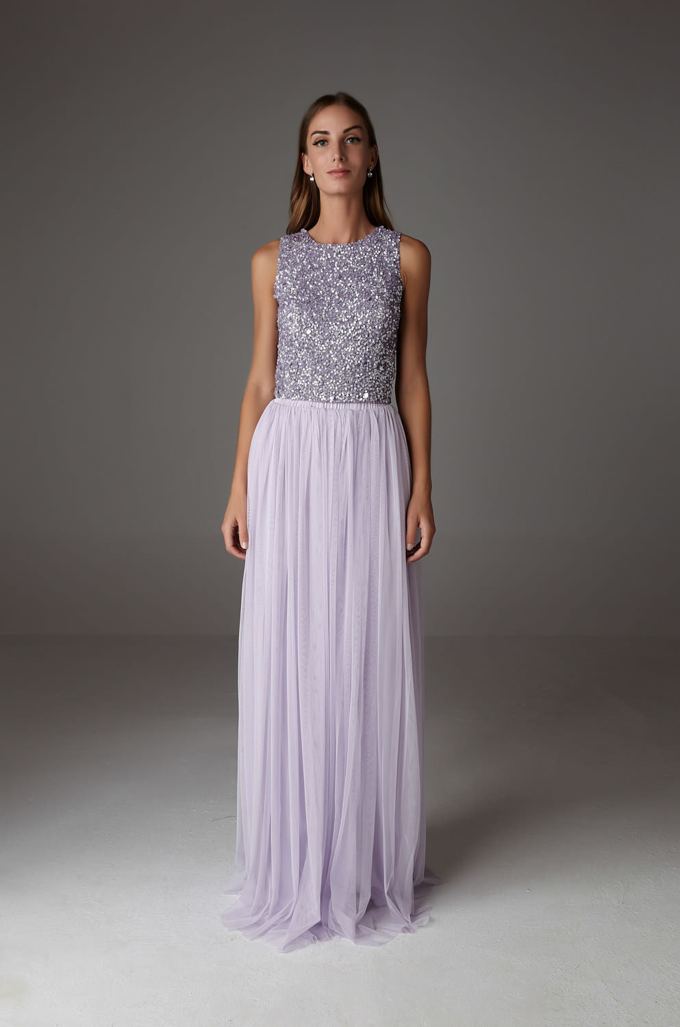 Ines Lilac Maxi Skirt