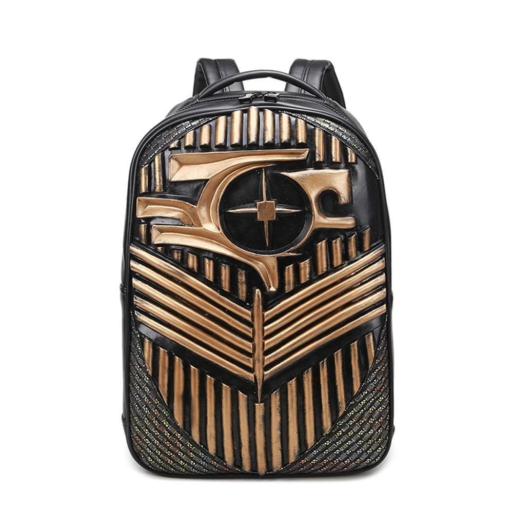 PU Skull Laptop Travel Backpack