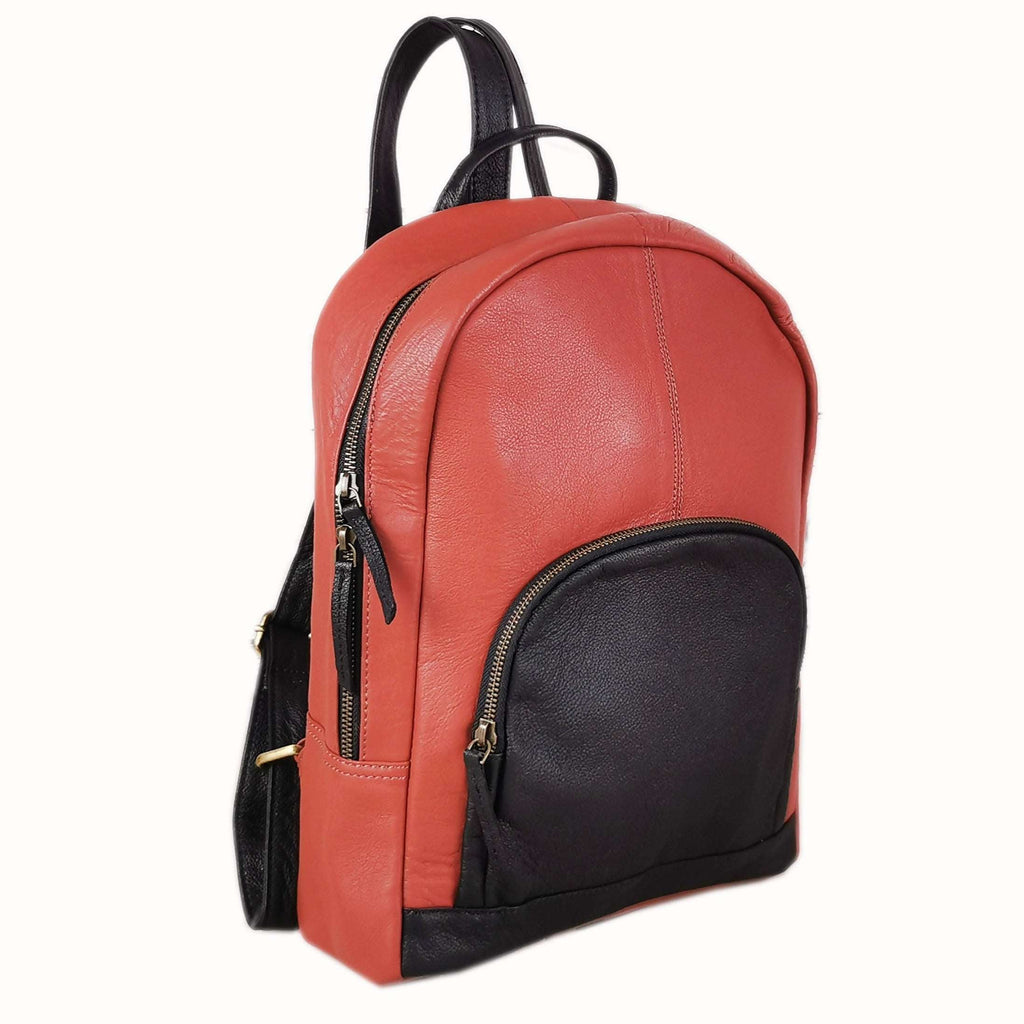 Full-Grain Leather Laptop Backpack
