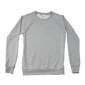 Women's Plain Crew Sweatshirt, Heather Grey