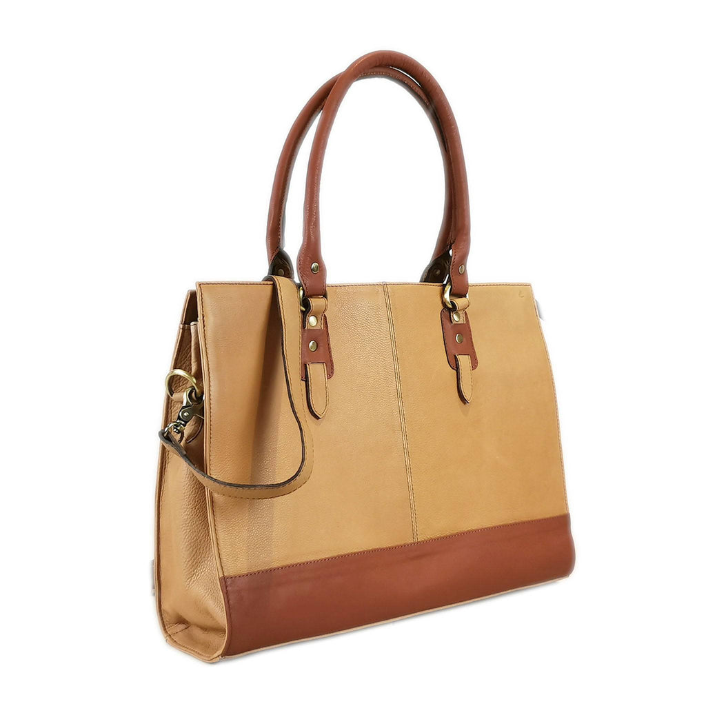 17" Leather Work Laptop Bag