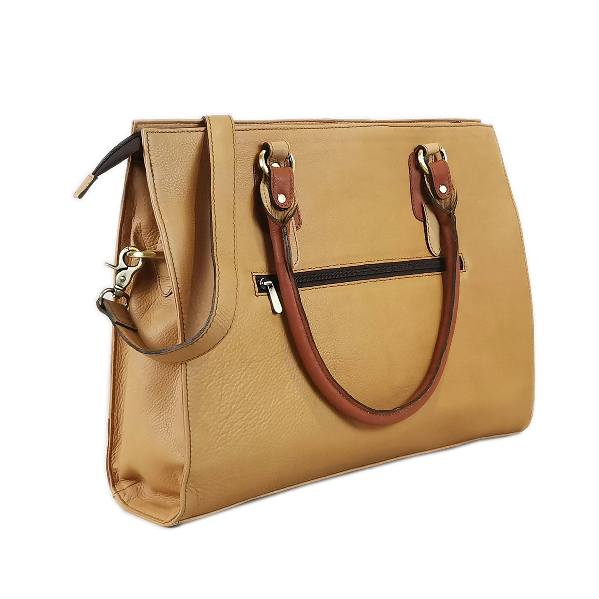 17" Leather Work Laptop Bag