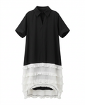 Tiered Mesh Maxi Dress