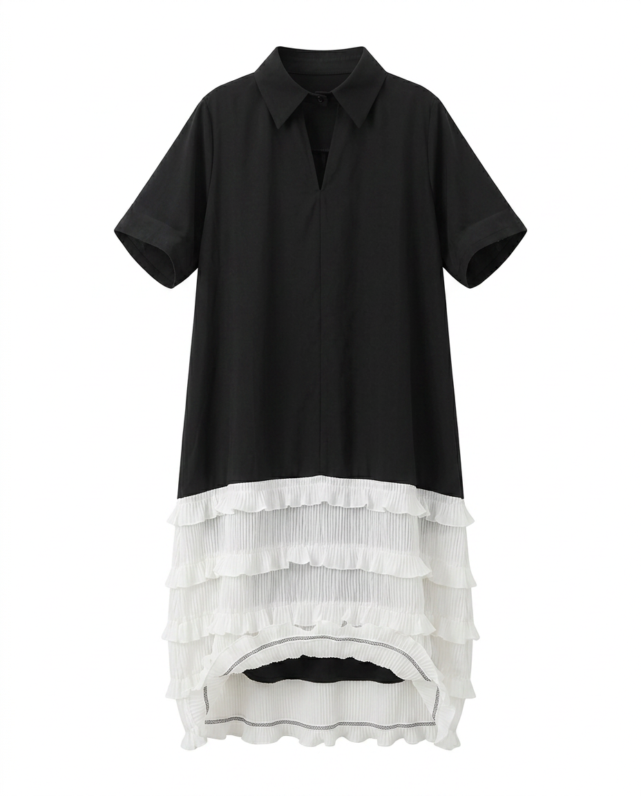 Tiered Mesh Maxi Dress