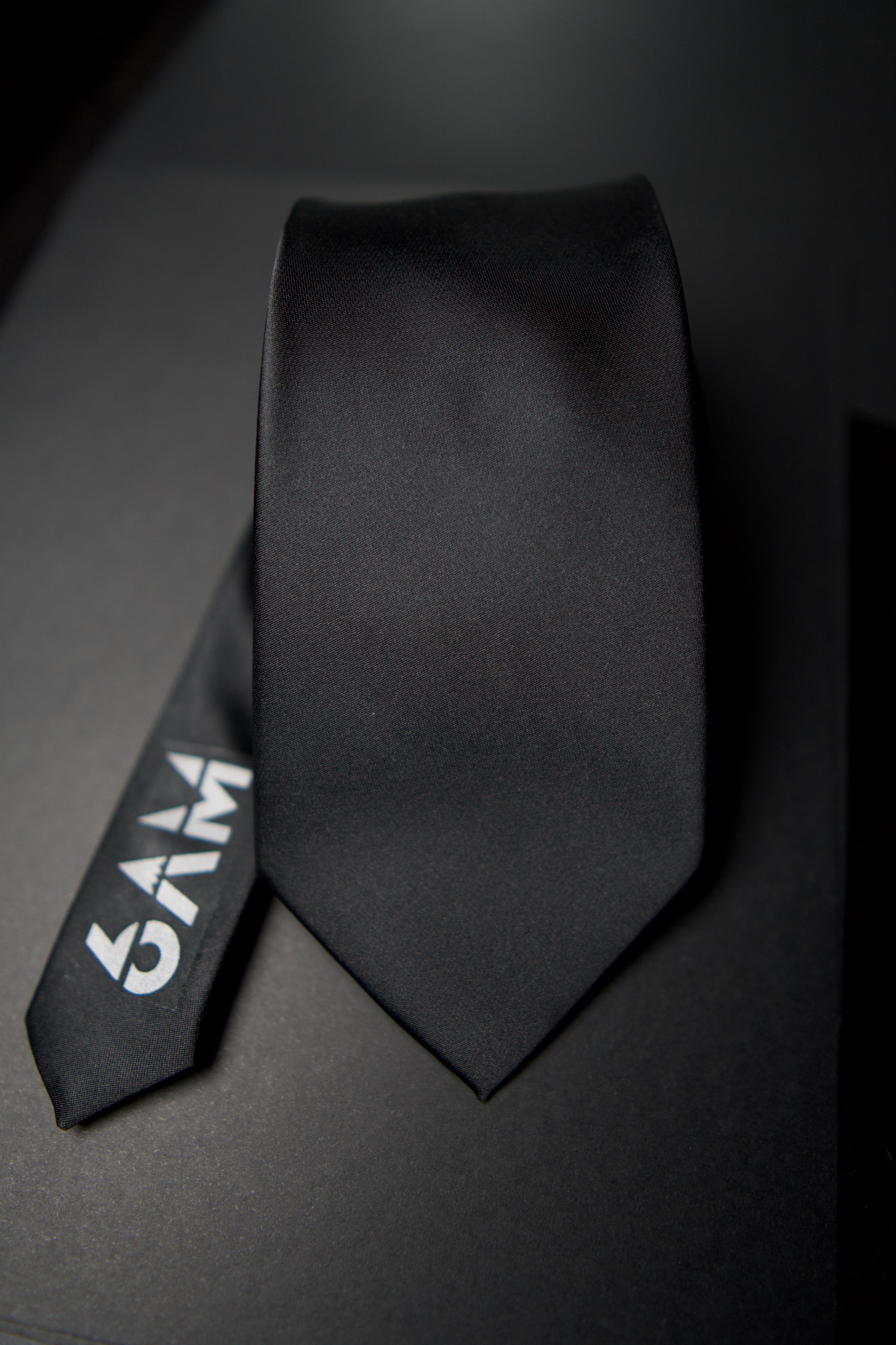 6AM Black Formal Tie