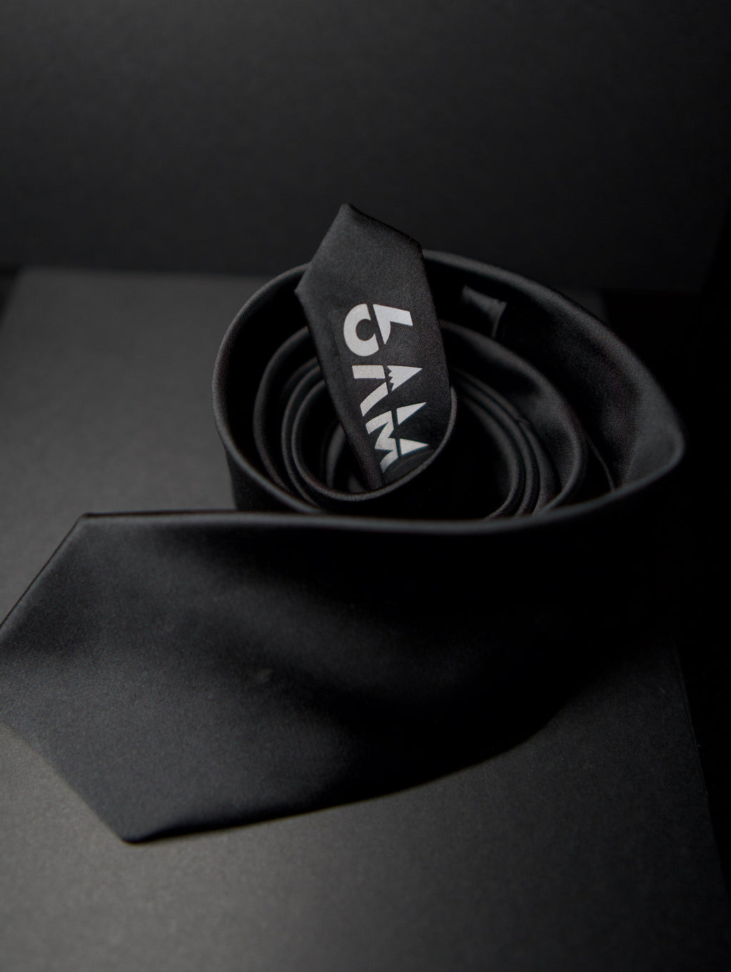 6AM Black Formal Tie