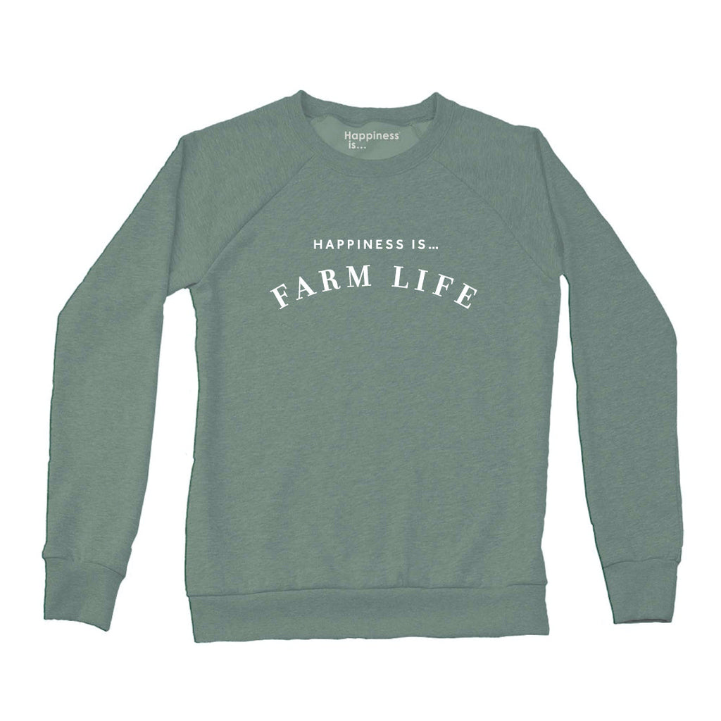 Women's Farm Crew Sweatshirt, Sage