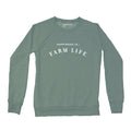 Women's Farm Crew Sweatshirt, Sage