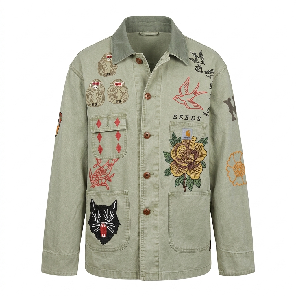 Floral Embroidered Denim Jacket