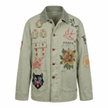Floral Embroidered Denim Jacket