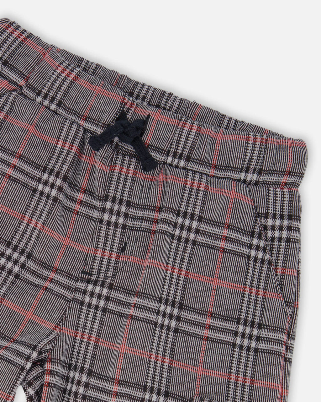 Plaid Cargo Pant Gray And Black