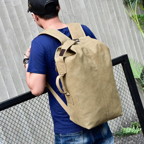 Canvas Travel Backpack Green