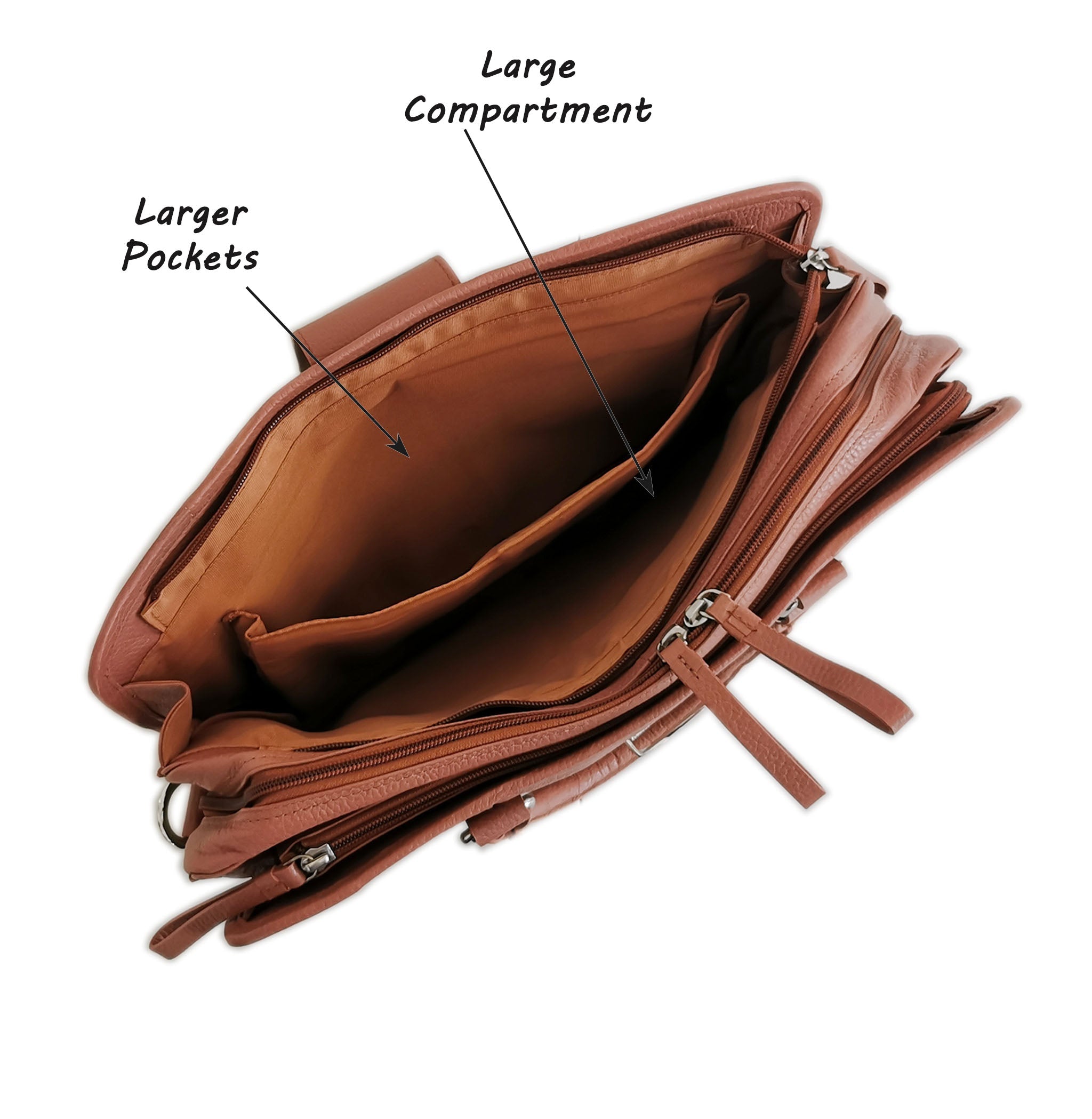 Brown Top-Grain Briefcase