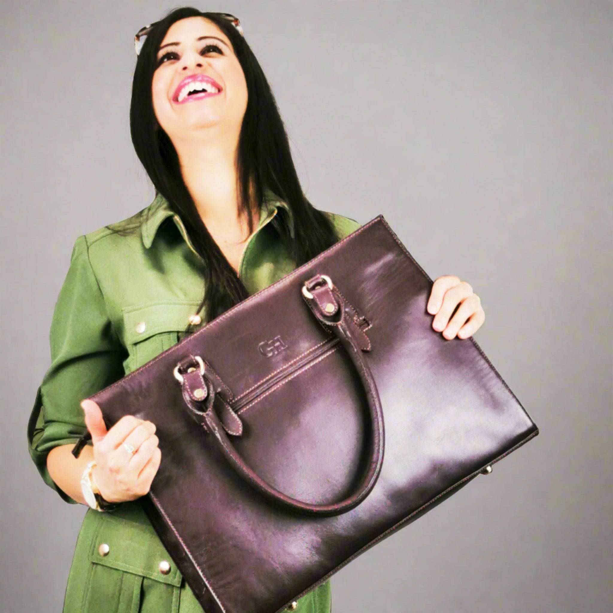 17" Full-Grain Laptop Bag