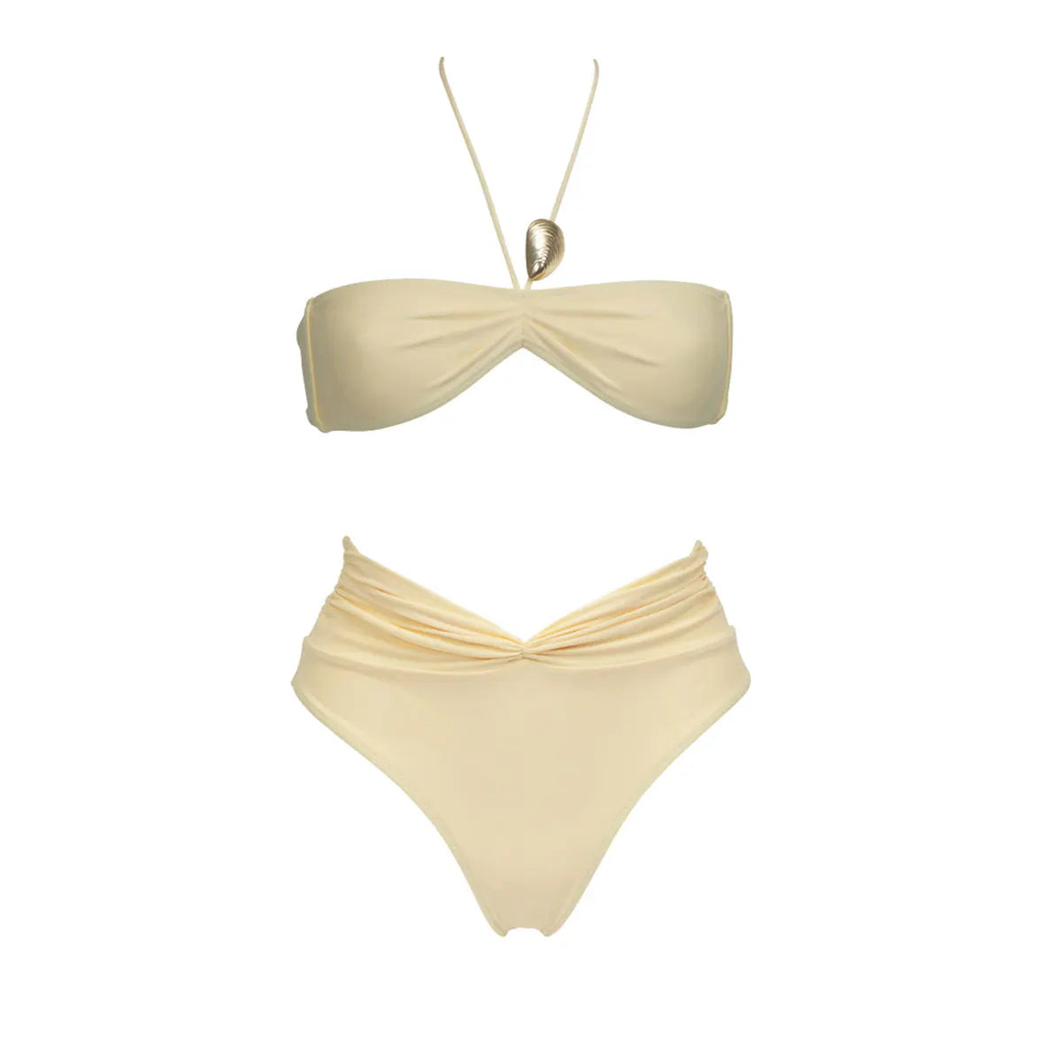 Ruched Bikini Set with Skirt