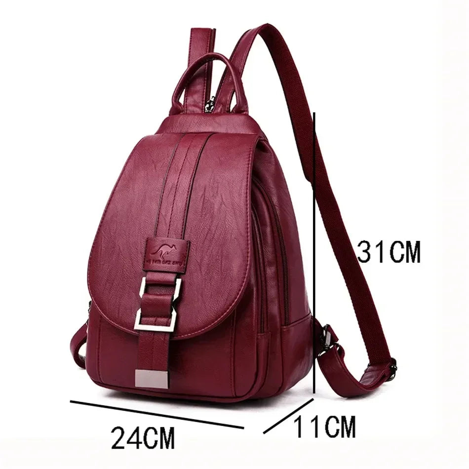 Vintage Leather Travel Pack