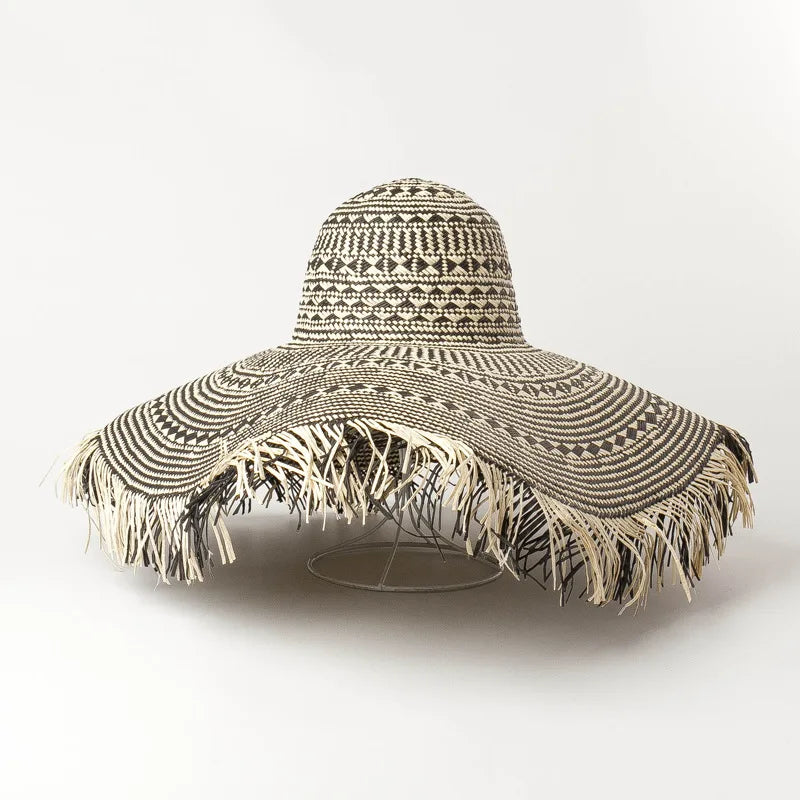 UPF 50+ Fringe Straw Hat