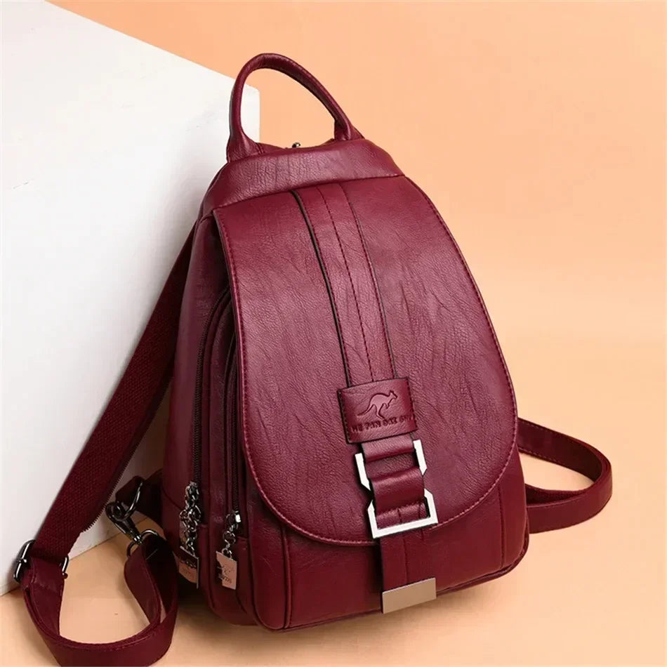 Vintage Leather Travel Pack
