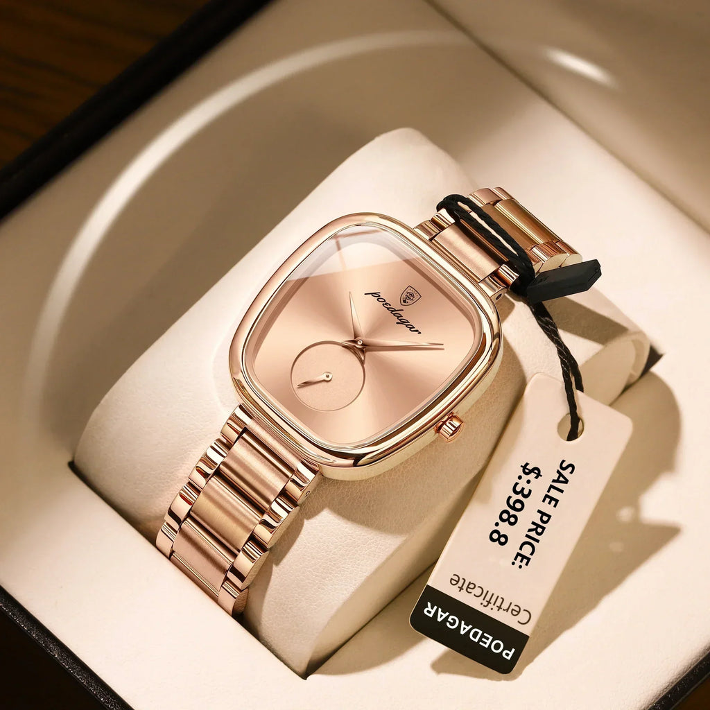 Rose Gold Waterproof Watch