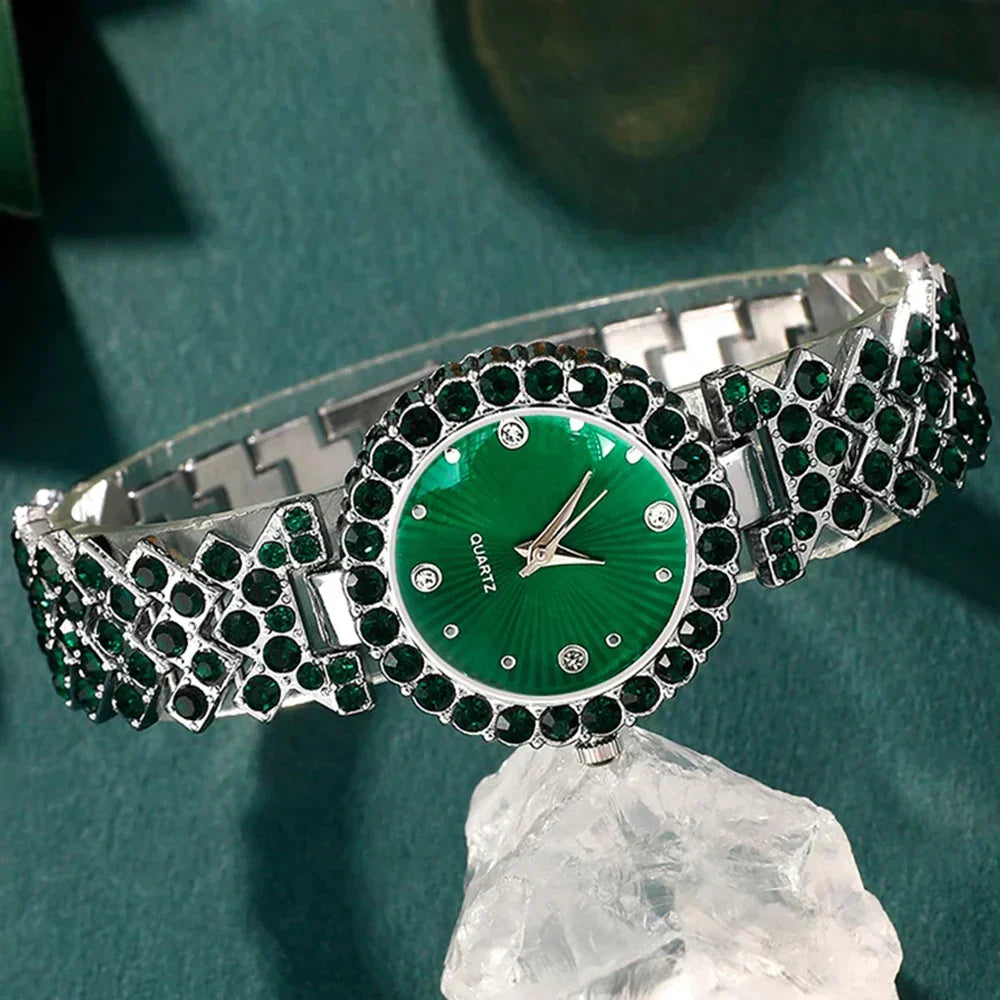 Green Heart Watch Set