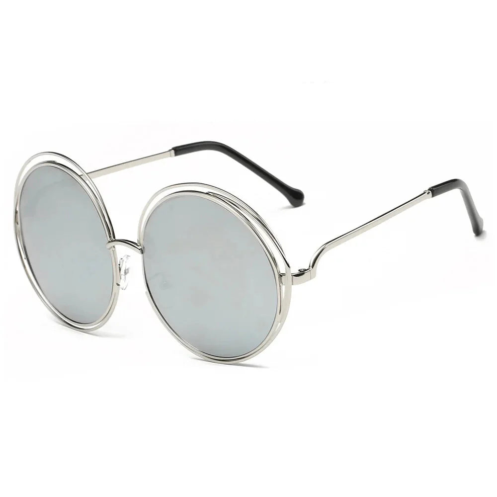 Gold Round UV400 Sunglasses