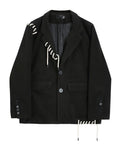 Drawstring Oversized Blazer