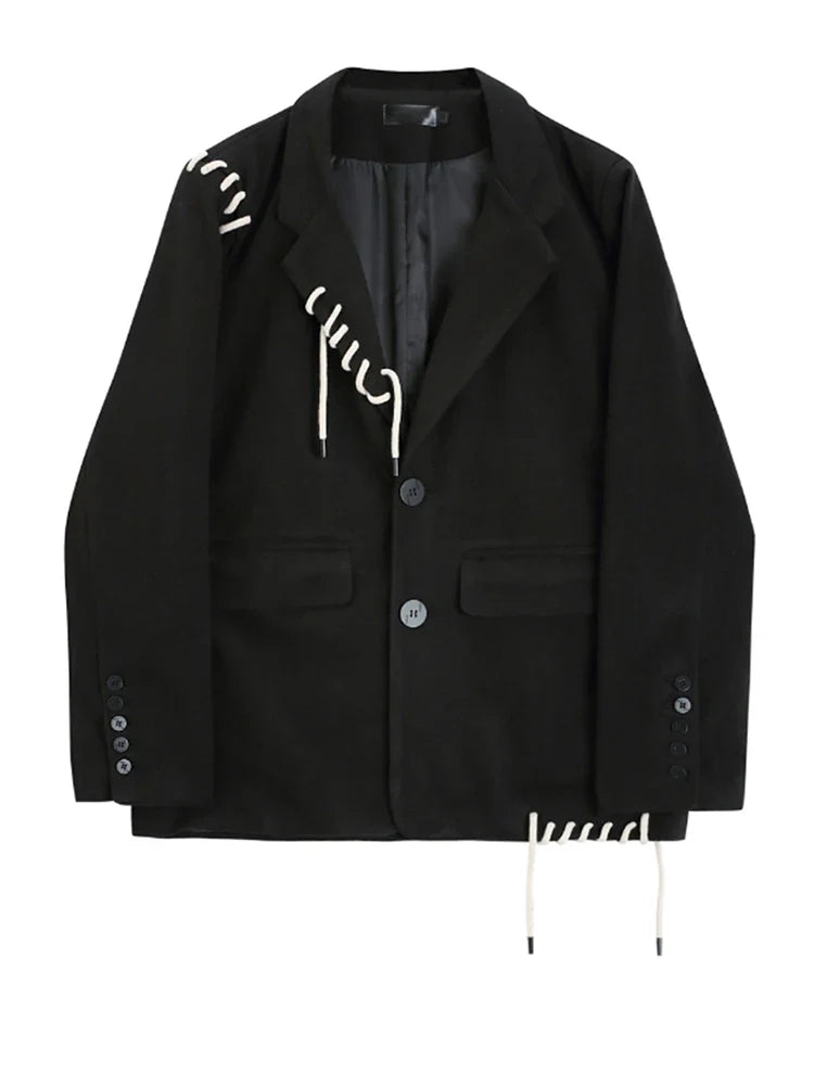 Drawstring Oversized Blazer