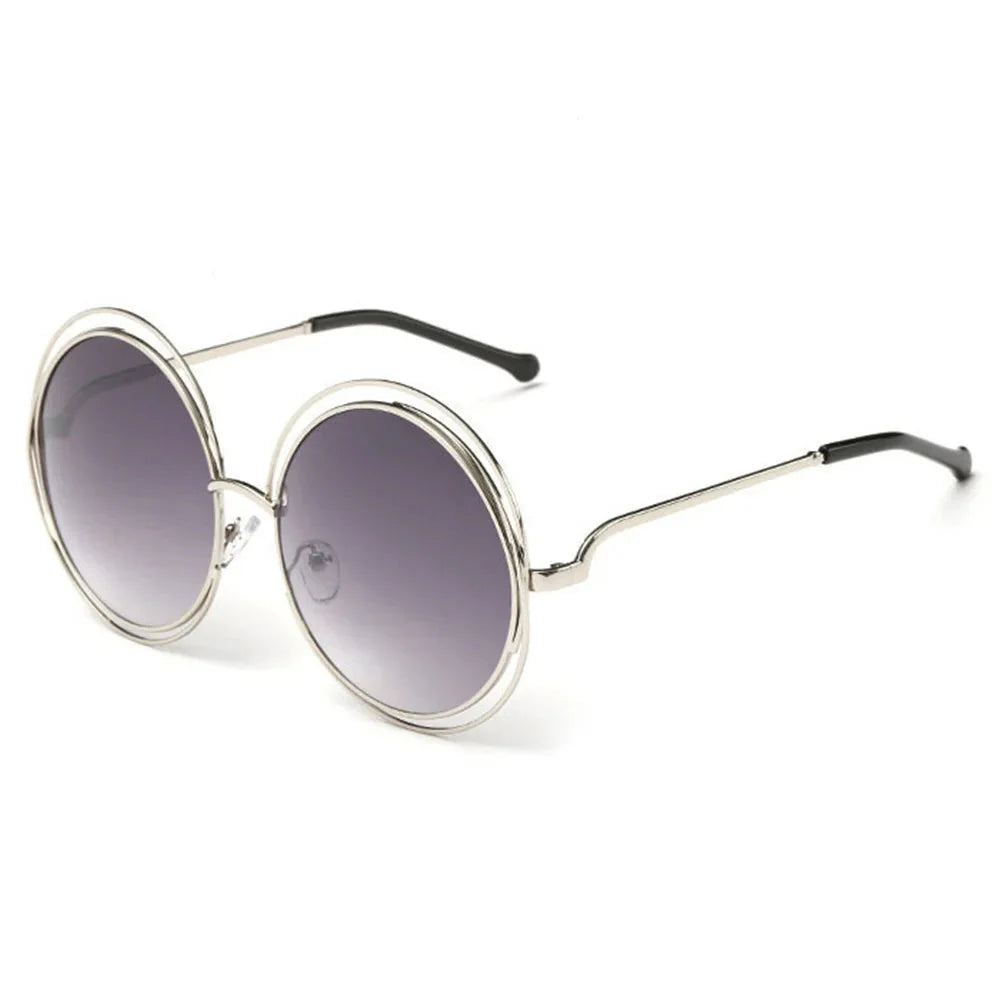 Gold Round UV400 Sunglasses