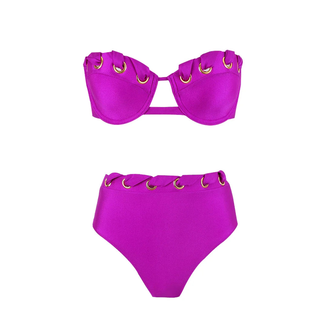 High Waist Underwire Bikini