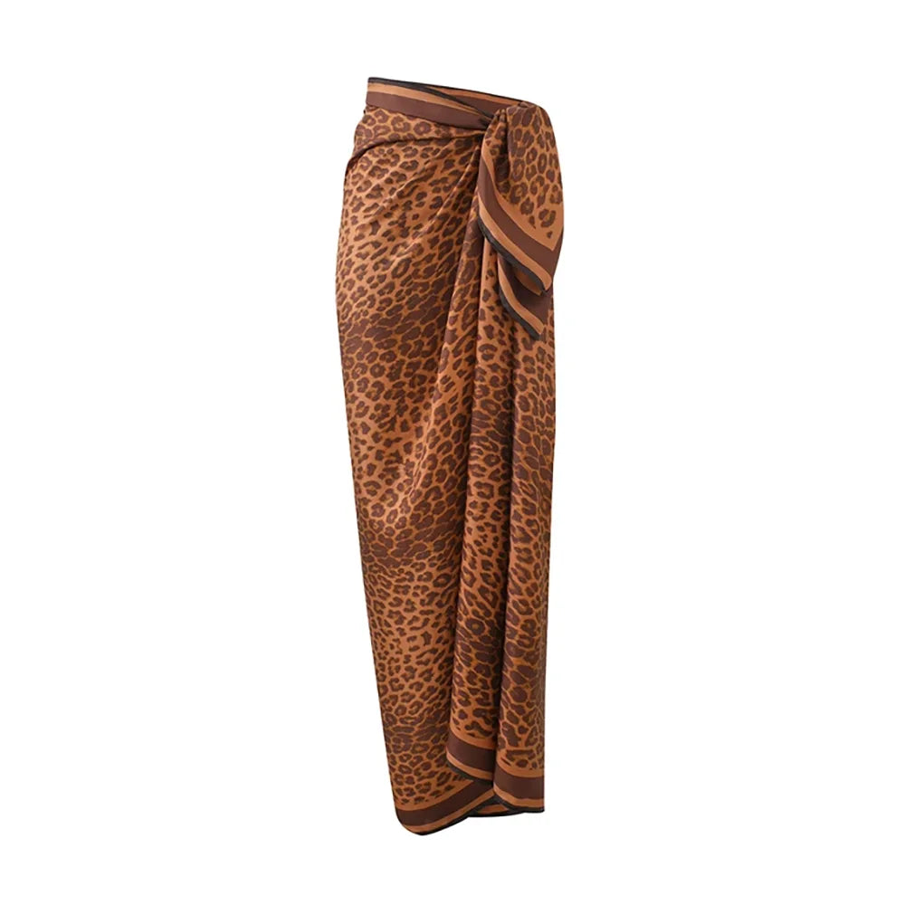 Leopard Ruched One-Piece