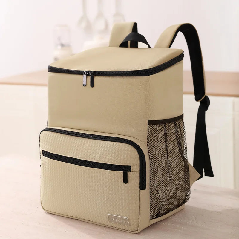 PEVA Cooler Backpack Khaki