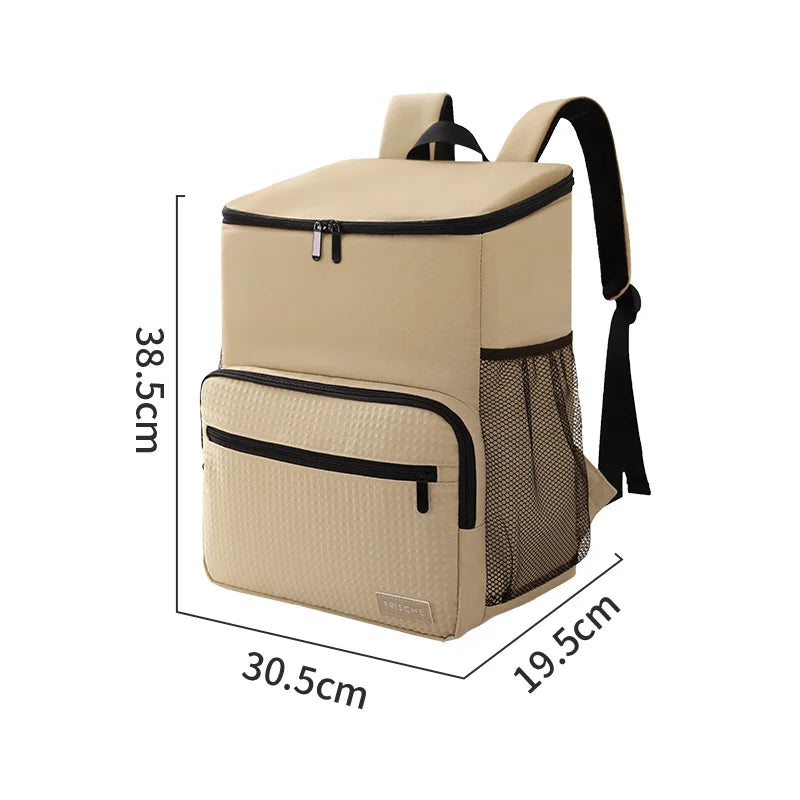 PEVA Cooler Backpack Khaki