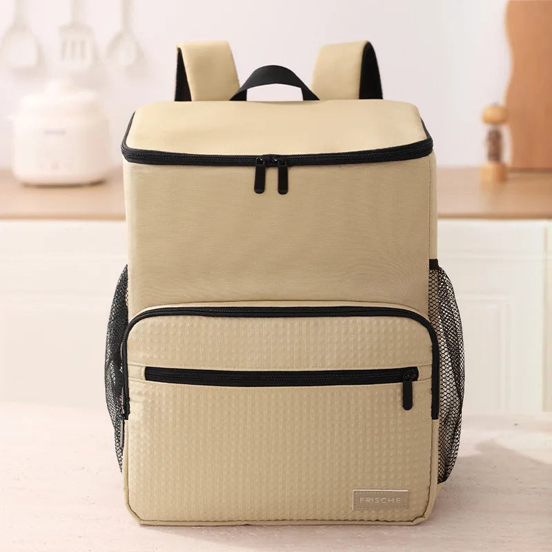 PEVA Cooler Backpack Khaki