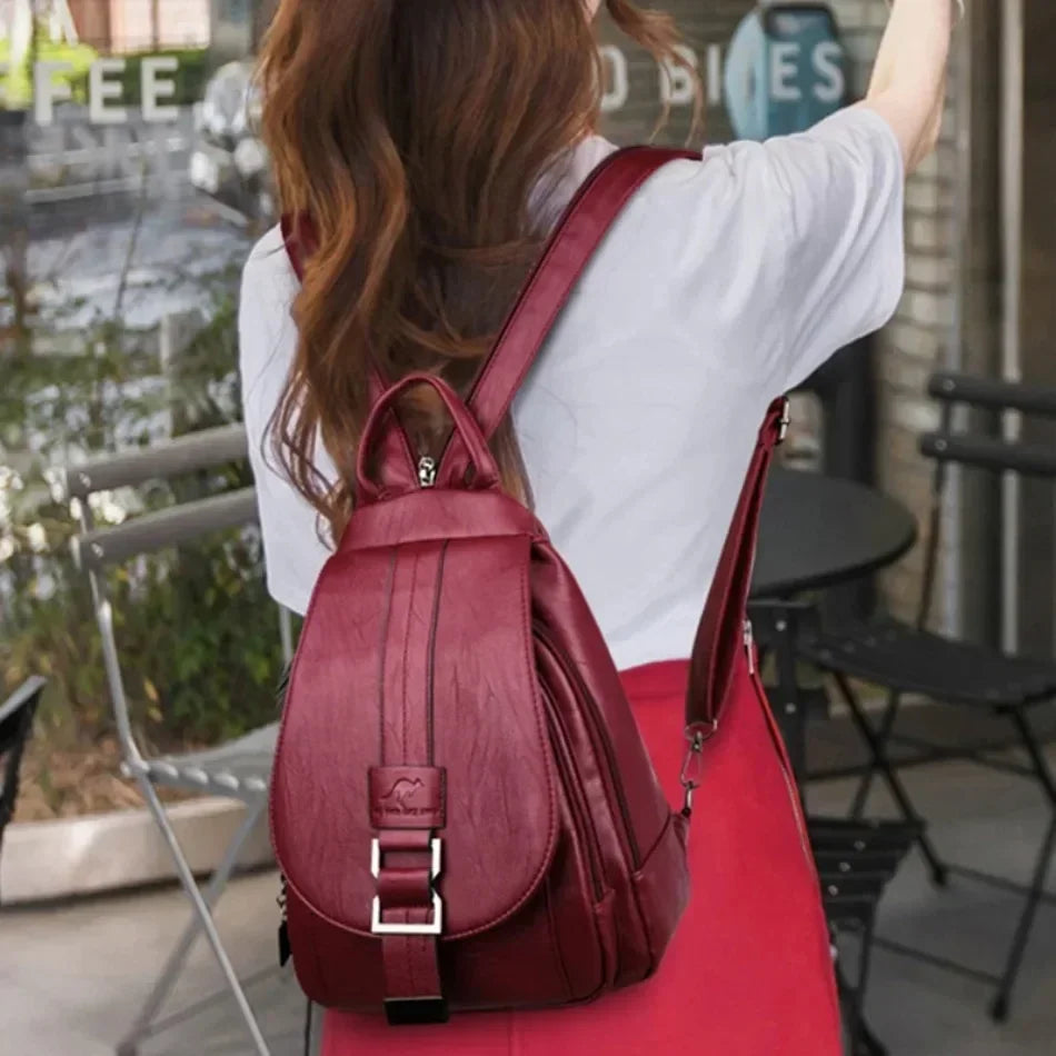 Vintage Leather Travel Pack
