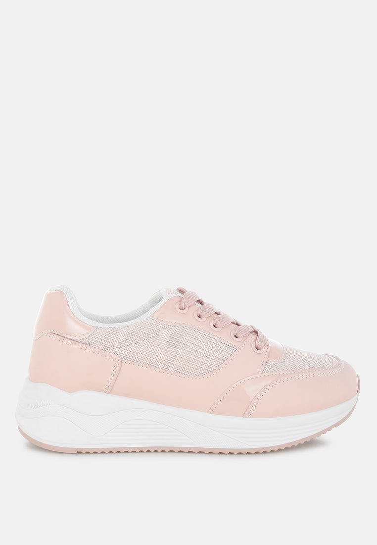 Subasa Chunky Mesh Lace Up Sneakers