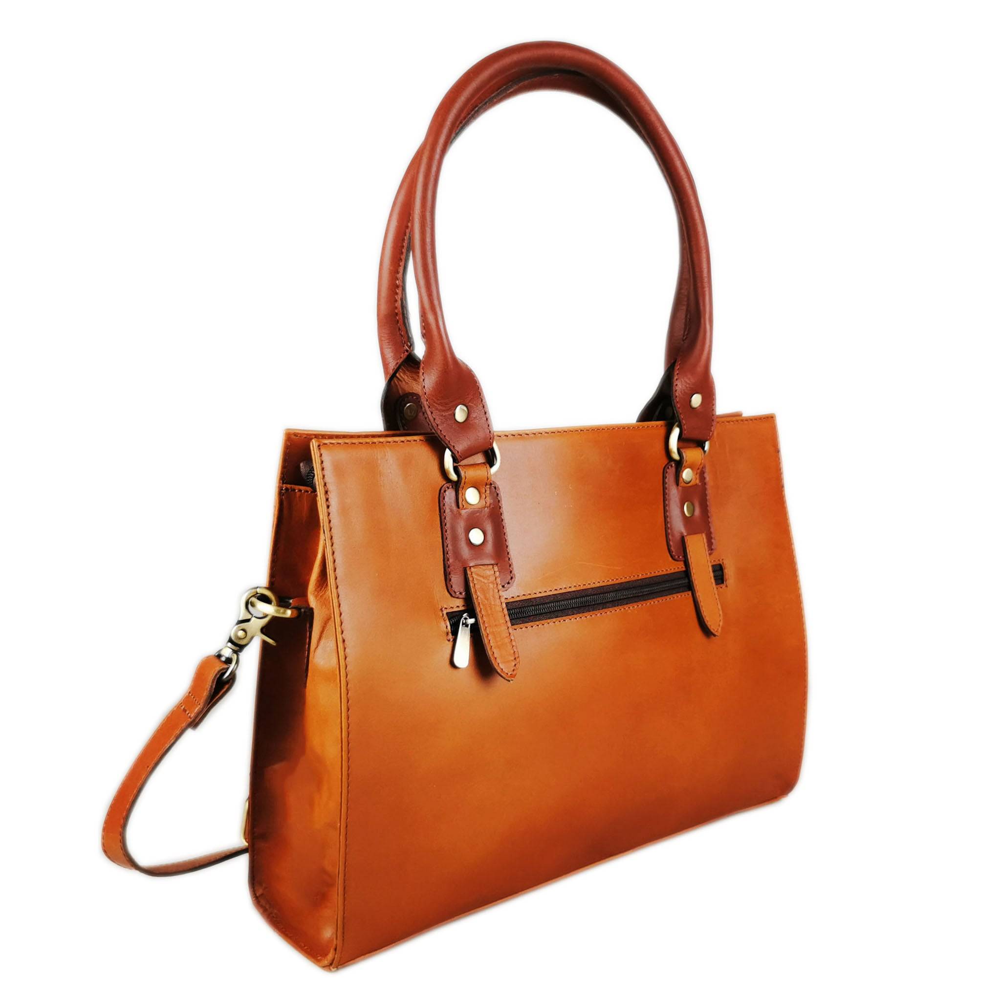 Tan Full-Grain Laptop Bag