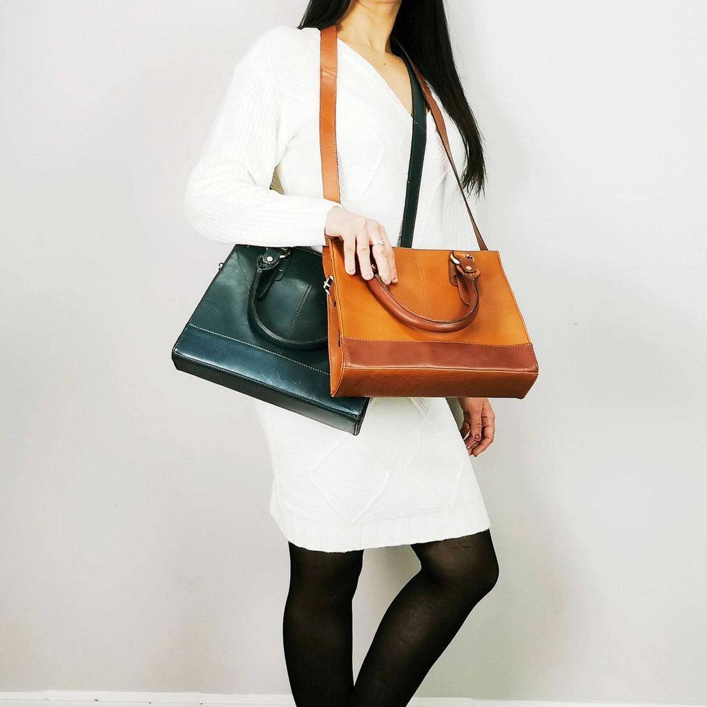 Tan Full-Grain Laptop Bag