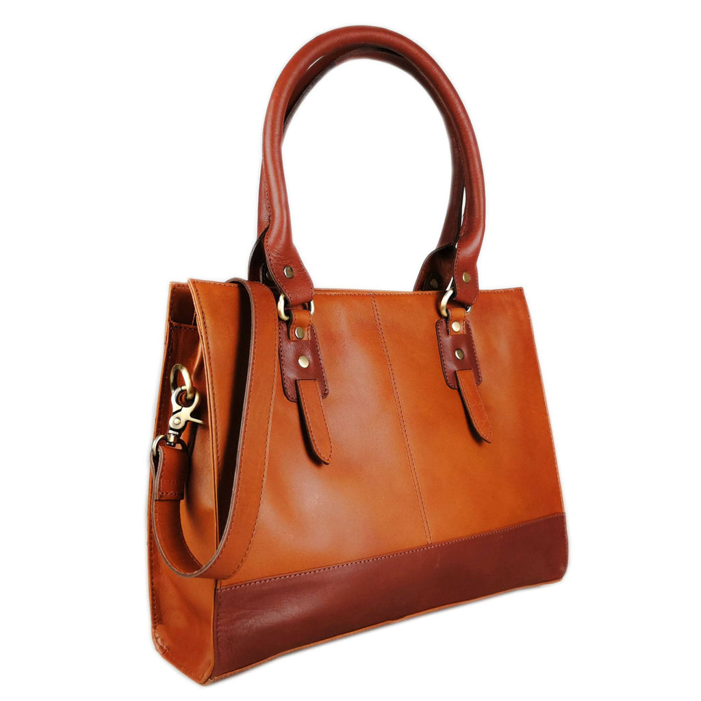 Tan Full-Grain Laptop Bag