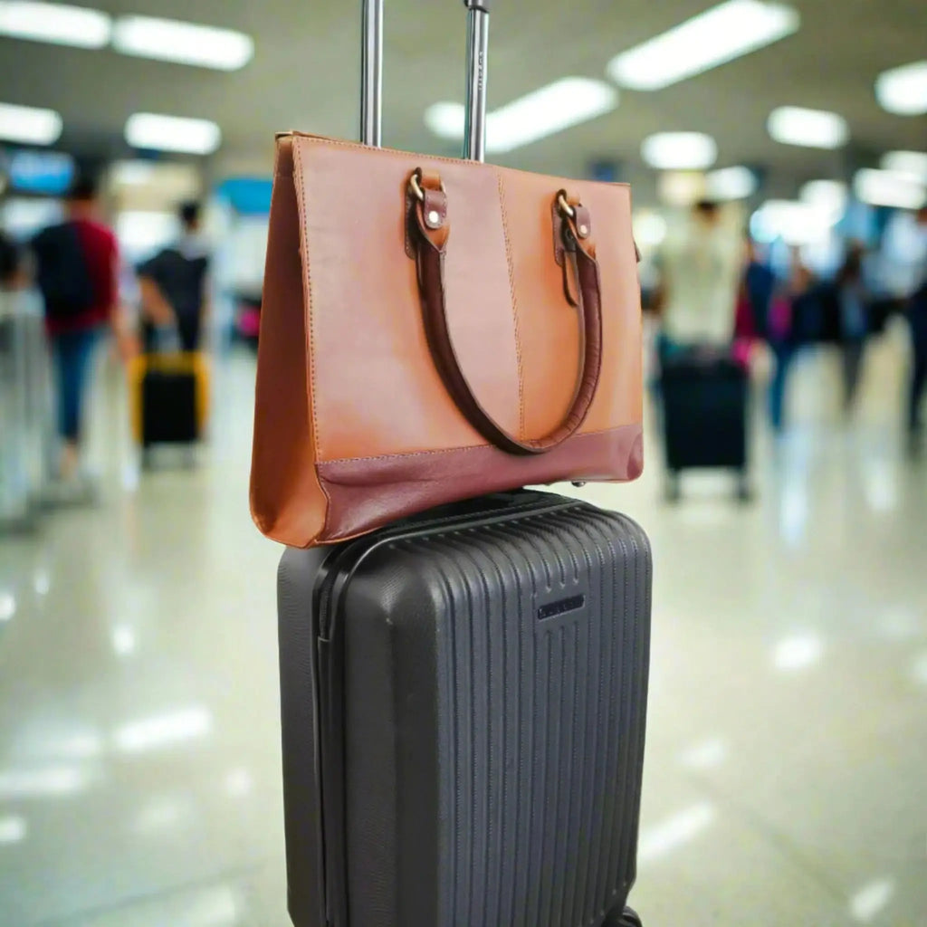 17" Full-Grain Leather Work Bag