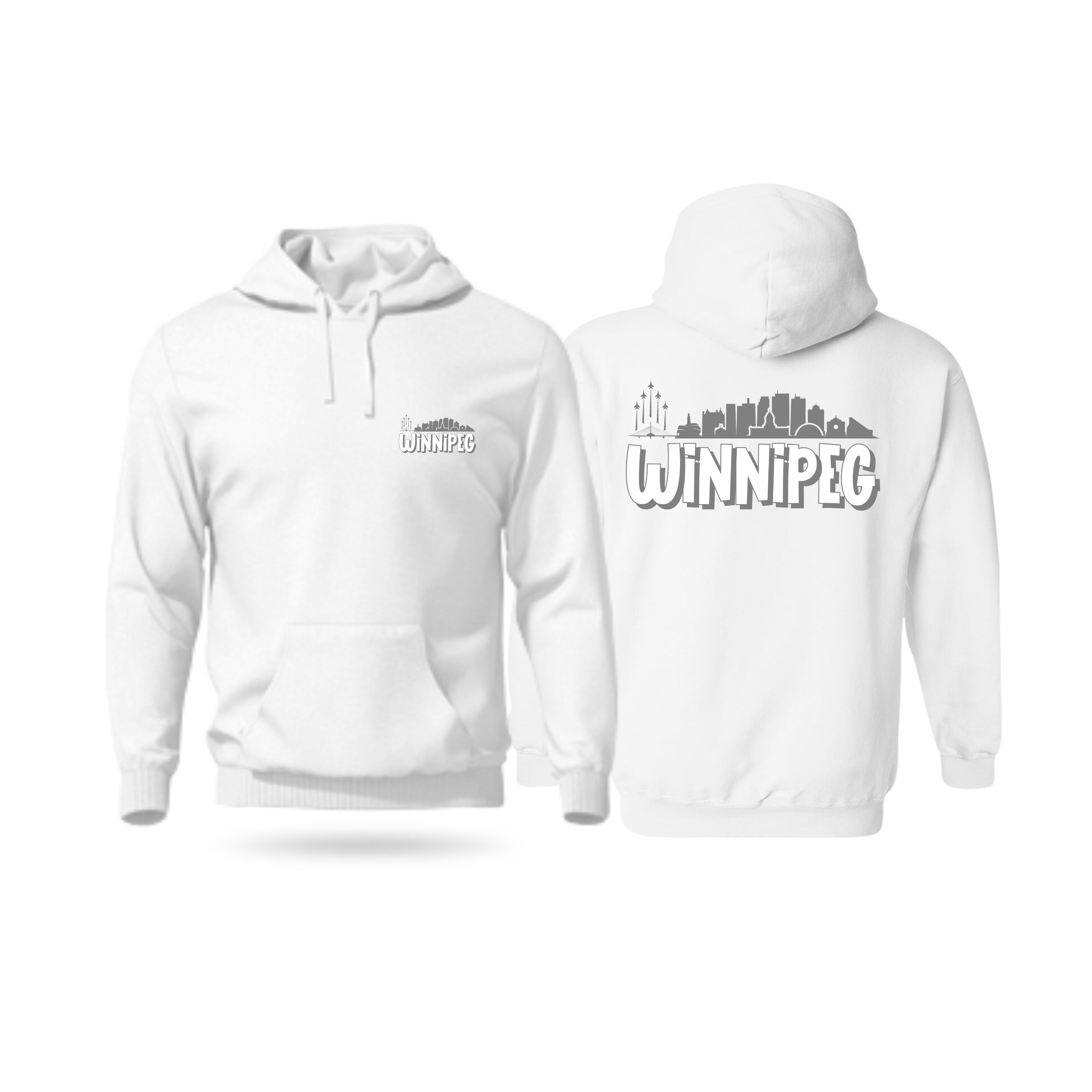 Winnipeg White Fan Hoodie
