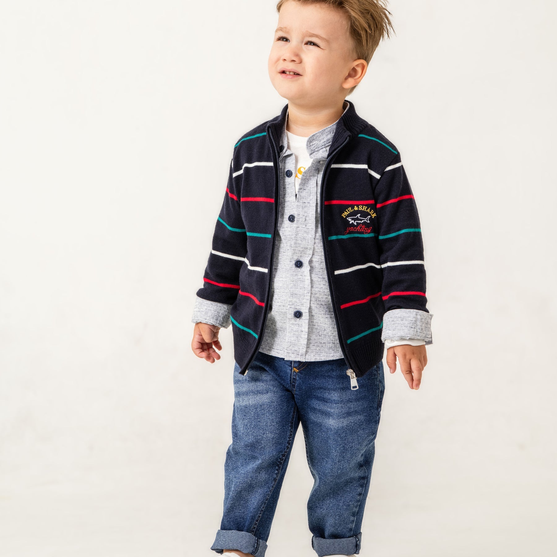 Shark Paul Boys' 4-Piece Sweater Set