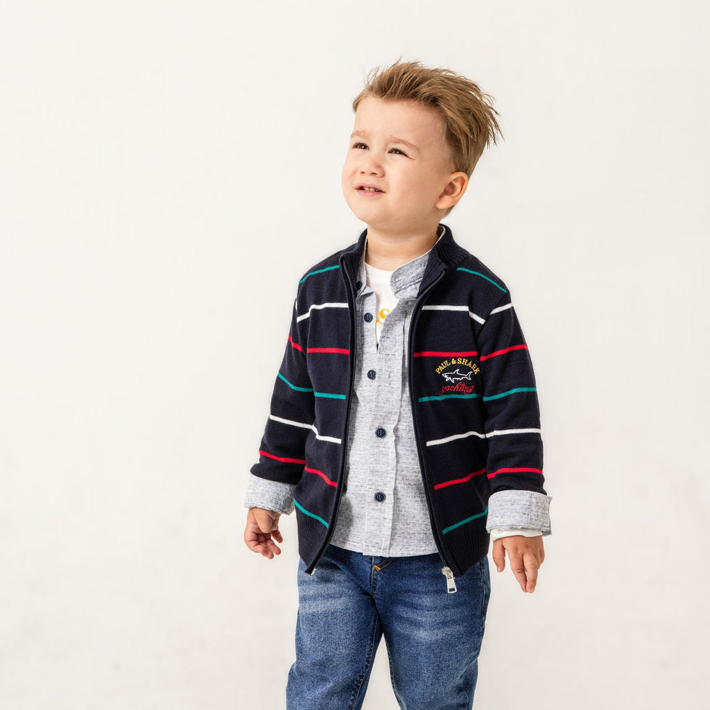 Shark Paul Boys' 4-Piece Sweater Set