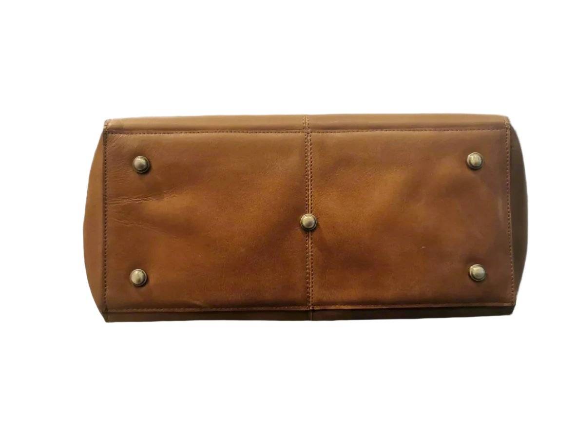 Full-Grain Leather Work Tote
