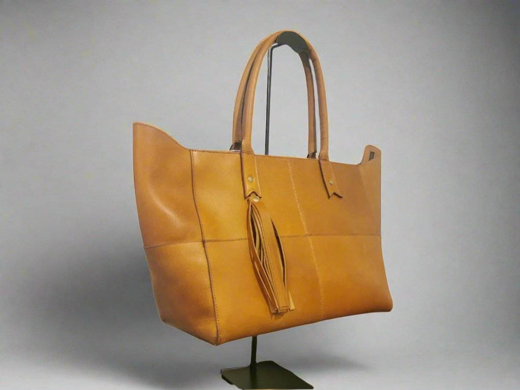 Full-Grain Leather Work Tote