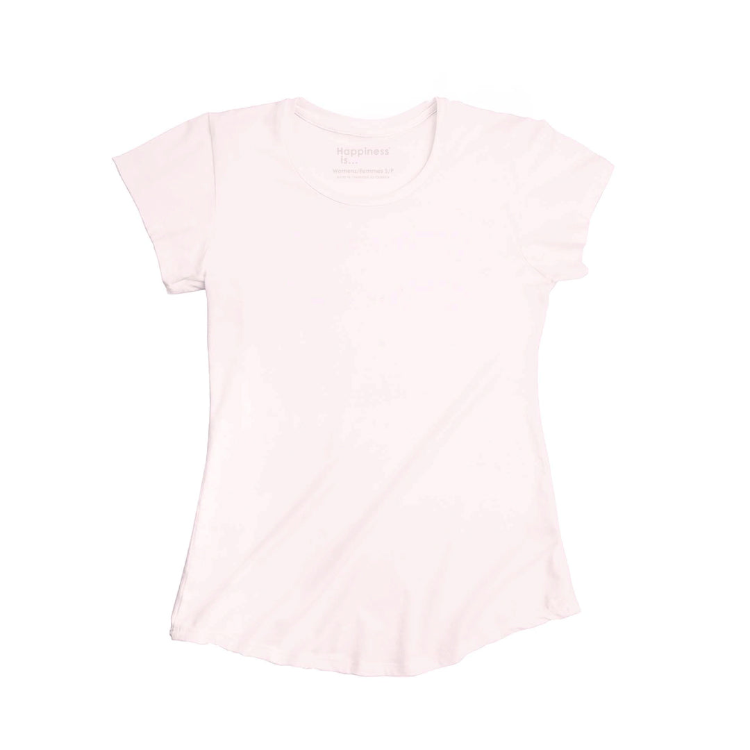 Women's Plain Bamboo T-Shirt, Ballet Pink