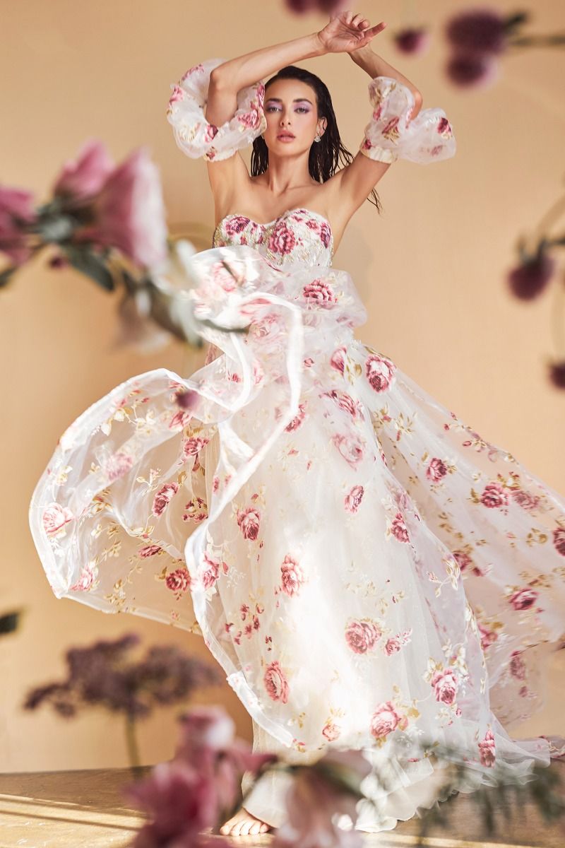Peony Organza Prom Gown