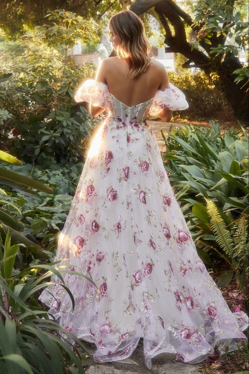 Peony Organza Prom Gown